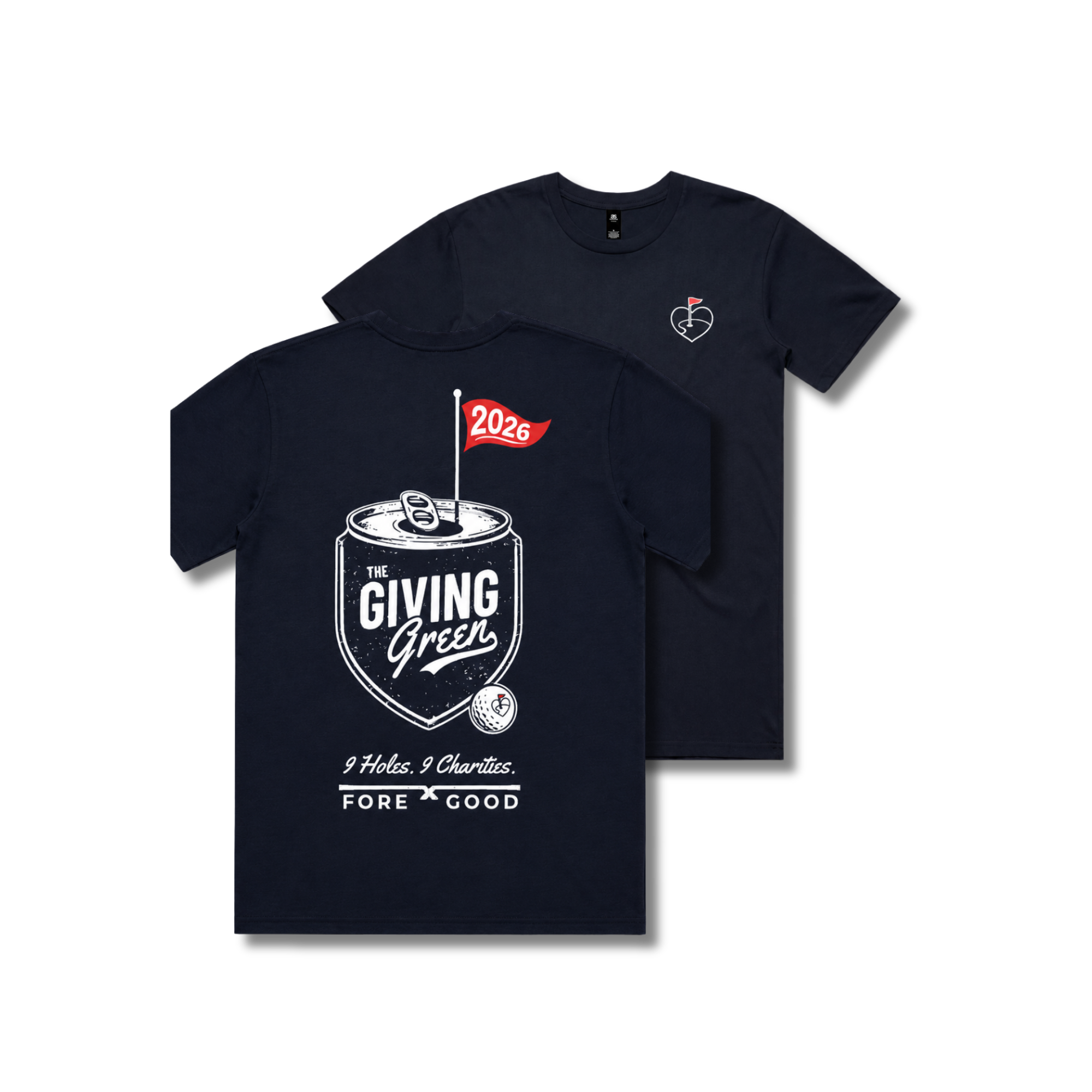 Classic navy Folds of Honor team shirt